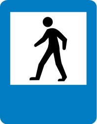 Crossing for pedestrians.