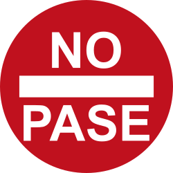 No entry.