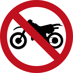 Motorcycles prohibited.