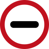 Inrijden verboden (controlepost).