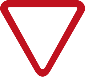 Voorrang verlenen.