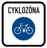 自転車区域開始。