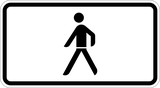 Voor voetgangers.