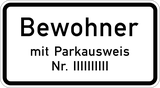 Voor bewoners met vergunning.