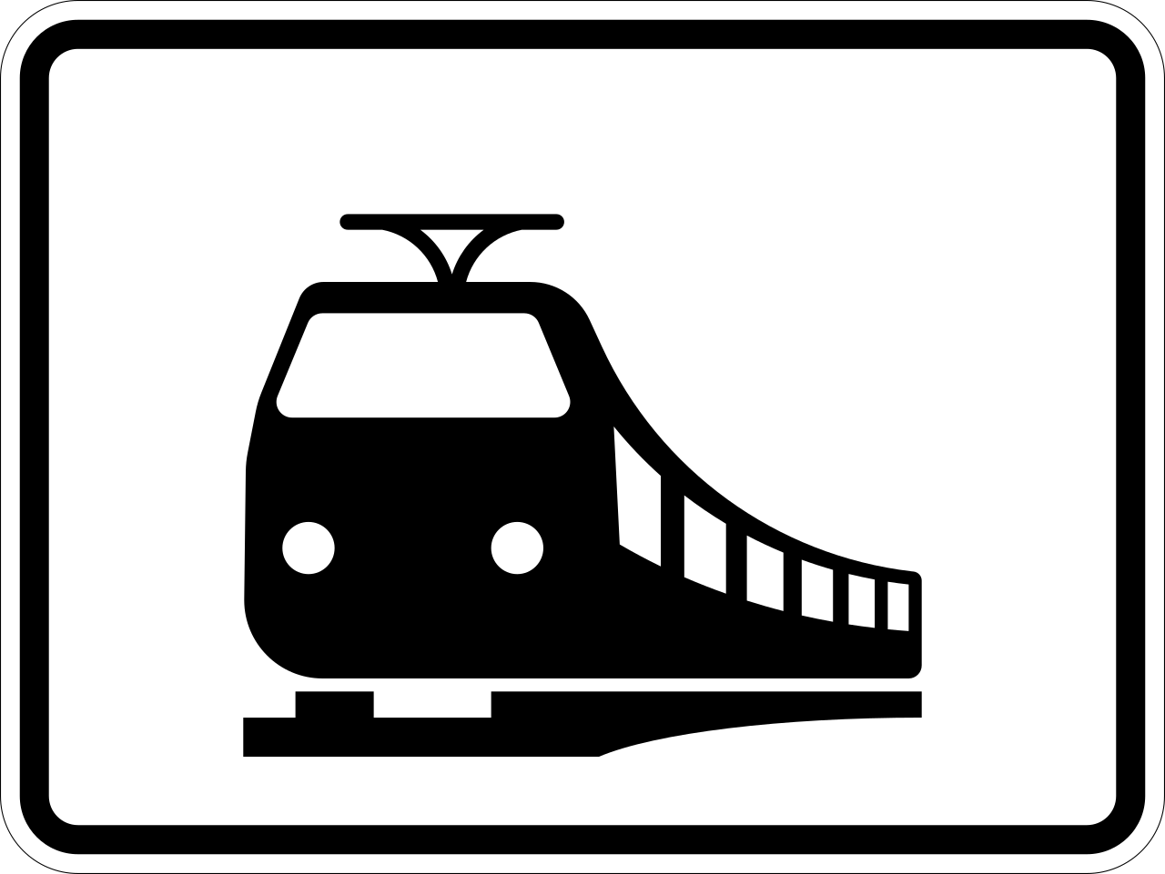 For trains.