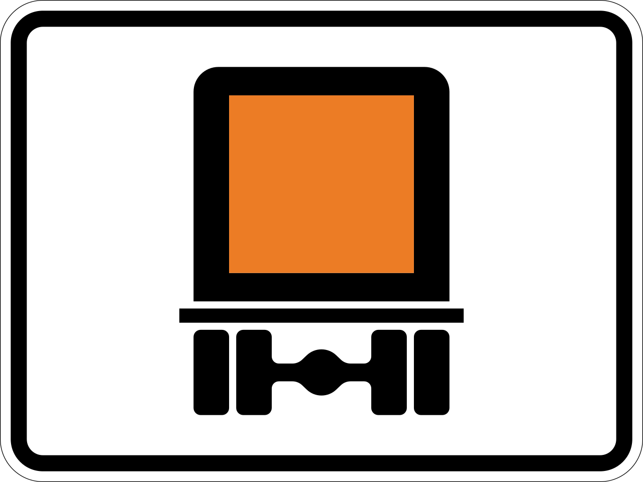 For vehicles carrying dangerous goods.
