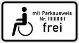 Personen met een handicap uitgezonderd.