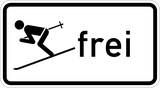 Skiërs toegestaan.