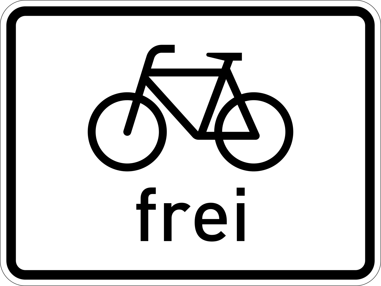 Cyclists allowed.