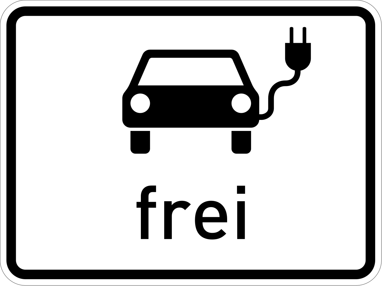 Electric vehicles allowed.