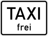 Taxi's toegestaan.