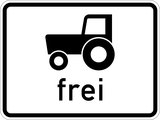 Landbouwvoertuigen toegestaan.