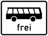 Bussen toegestaan.