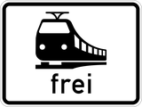 Treinen toegestaan.