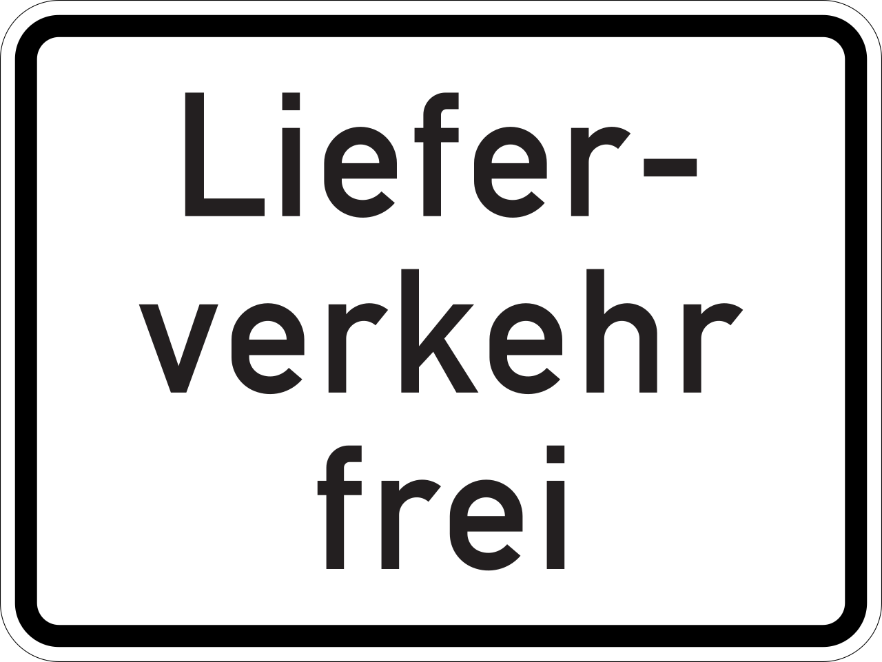 Delivery vehicles allowed.