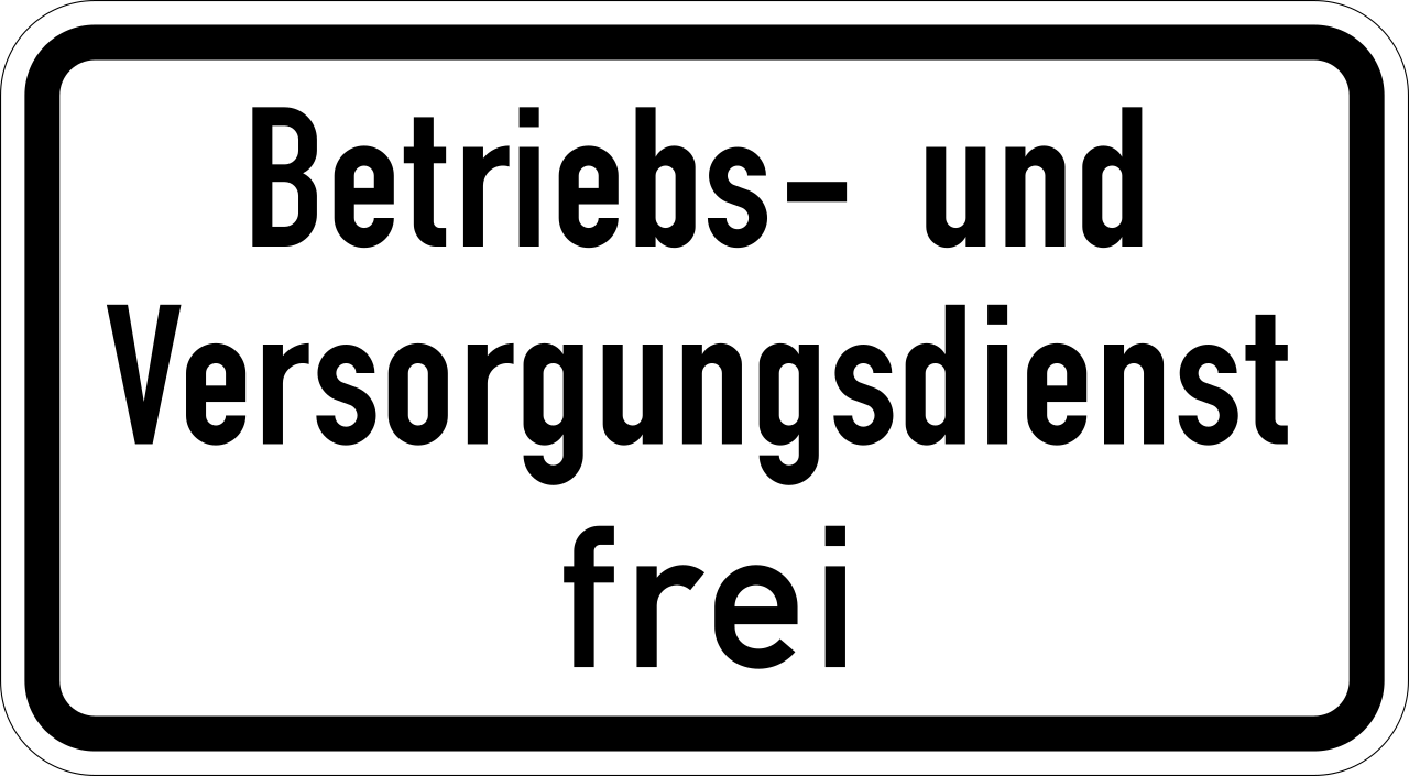 Operational and utility vehicles allowed.