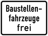 Werfvoertuigen toegestaan.