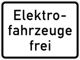 Elektrische voertuigen toegestaan.
