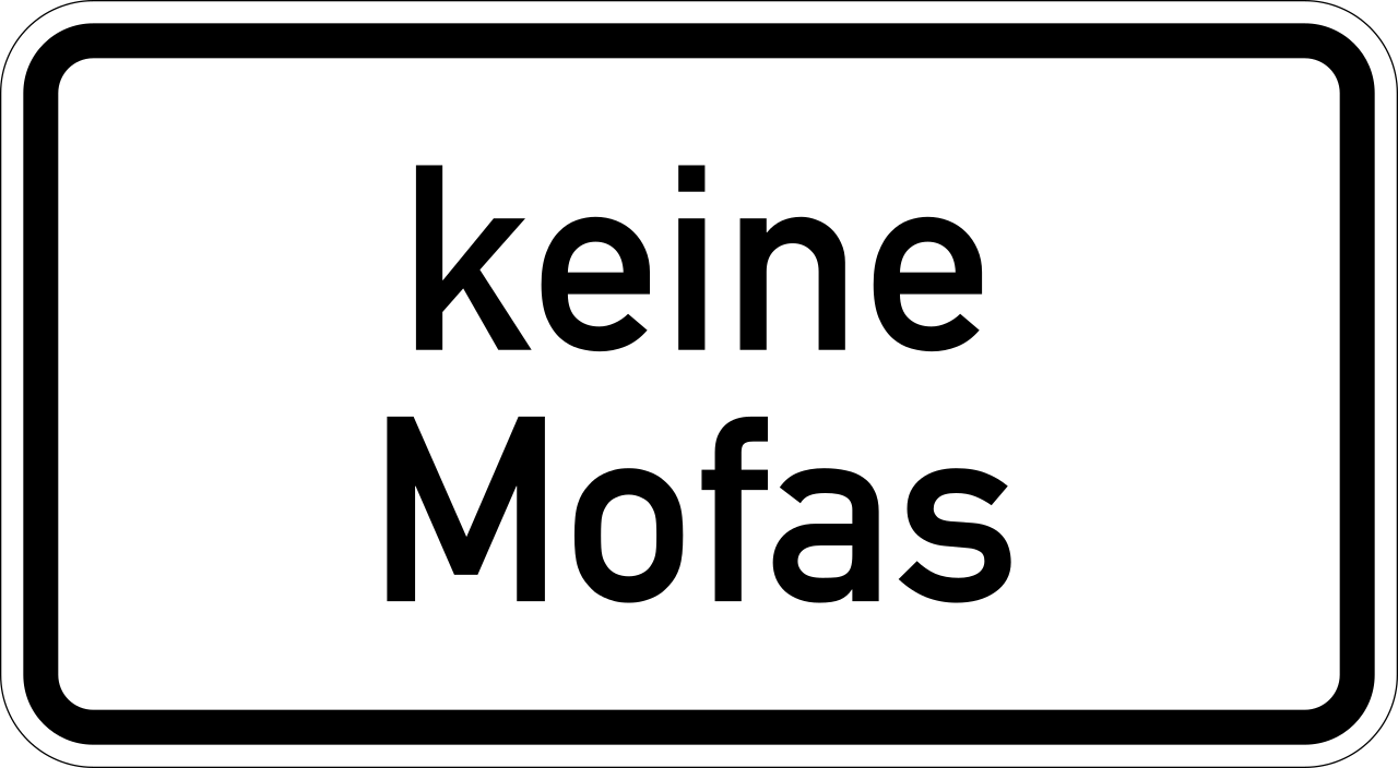Mopeds prohibited.