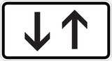 Verkeer in beide richtingen.