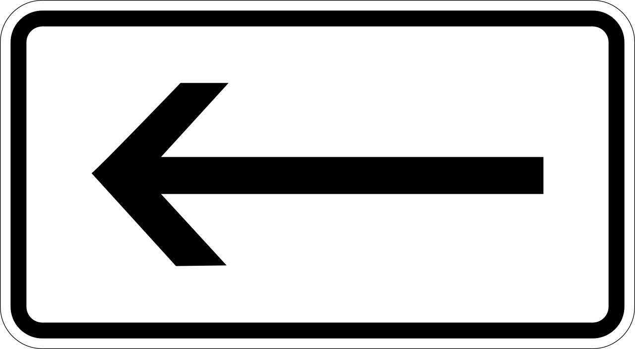 To the left.