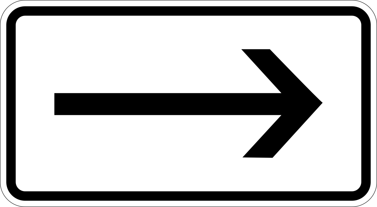 To the right.