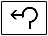 Rotonde-uitrit links.