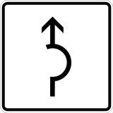 Rotonde-uitrit rechtdoor.