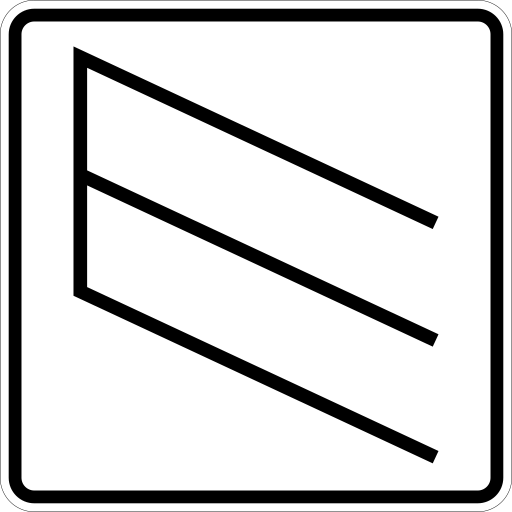 Angle parking to the left.