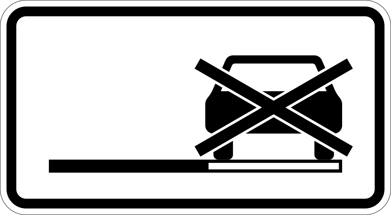 Parking on shoulder prohibited.