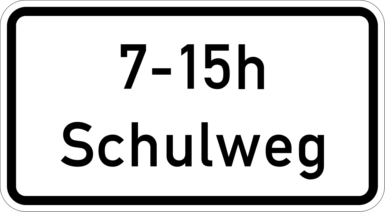 School route during the time shown.