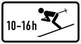 Voor skiërs tijdens de aangegeven tijd.