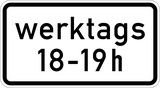 Op werkdagen tijdens de aangegeven tijd.