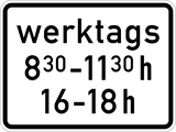 Op werkdagen tijdens de aangegeven tijden.