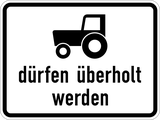 Langzame voertuigen inhalen toegestaan.