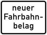 Nieuw wegdek.