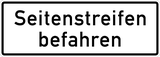 Op de vluchtstrook of berm rijden.