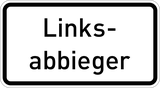 Linksaf slaan.