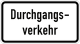 Doorgaand verkeer.