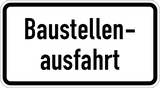 Uitrit van werf.