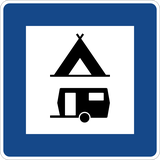 Camping- en caravanterrein.