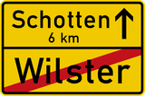 Einde stads- of gemeentegrens.