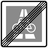 Einde van de fietssnelweg.
