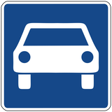 Begin van een autoweg.