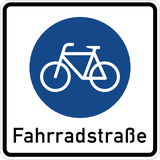 Rijstrook voor fietsers.