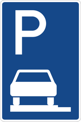 Parkeren alleen toegestaan op berm of trottoir.