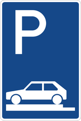 Parkeren alleen toegestaan op berm of trottoir.