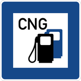 Tankstation met CNG.
