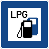 Tankstation met LPG.