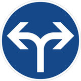 Links- of rechtsaf slaan verplicht.